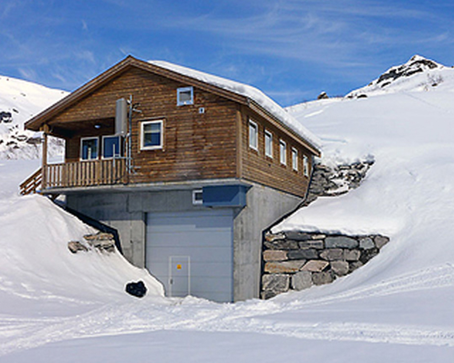 Reception building looks like a cottage